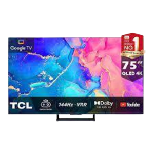 TCL 75" 4K QLED 144Hz Google TV -C755