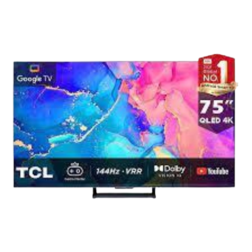 TCL 75" 4K QLED 144Hz Google TV -C755