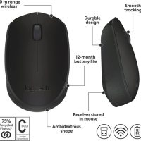 Logitech M170 Wireless Mouse-Black-b