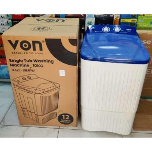 Von Washing Machine Single Tub 10Kg