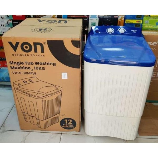 Von Washing Machine Single Tub 10Kg