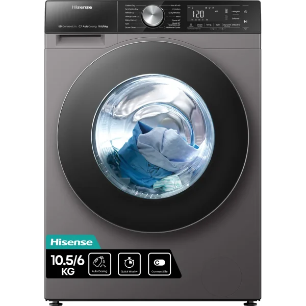 Hisense WD3Q1043BT 10Kg Wash & 5kg Dry Front Load