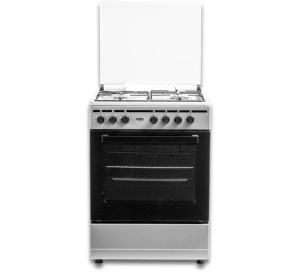 Von Cooker 3 Gas + 1 Electric - VCF653151FSY Thick Enamel Inox Grey by Von