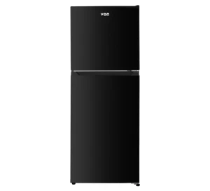 Von VRT-197NRAK Double Door Fridge 197L, Dark Inox