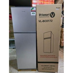 Volsmart 172L Double Door Fridge, Direct Cool Top Mounted Freezer