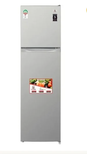 Smart Pro SFR-325-DT-I Double Door Refrigerator, 255L silver